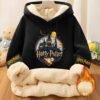 Sudadera de felpa oficialmente licenciada por Warner Bros. para mujeres - Estampado de escena de fantasía de Hogwarts y Harry Potter, suave sudadera de poliéster con diseño de 'Harry Potter', gruesa para otoño/invierno, calor casual, ropa de invierno casual | Sudadera con estampado de dibujos animados | Sudadera de felpa de poliéster